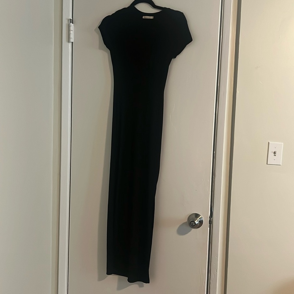 Black maxi dress